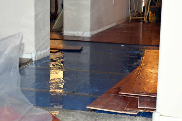Professional Flood Damage Restoration technician working in Bellmawr, NJ